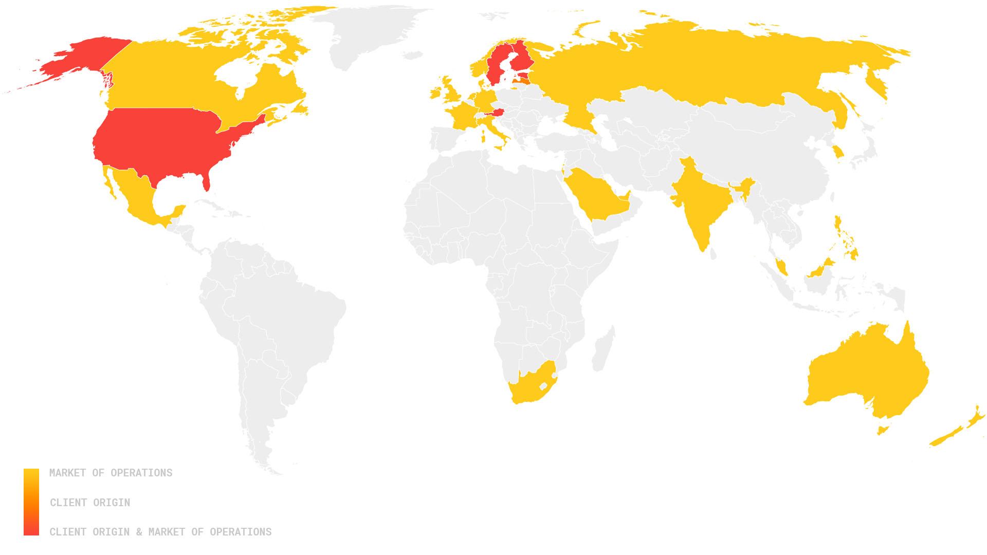 Arvo on the world map 5-21